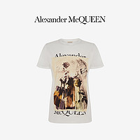 ALEXANDER MCQUEEN/亚历山大麦昆 2021早春女士 白色棉质 T恤