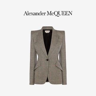 ALEXANDER MCQUEEN/亚历山大麦昆 2021早春女士威尔士格纹夹克