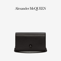 ALEXANDER MCQUEEN/亚历山大麦昆 黑色Mini Skull Lock女士手袋