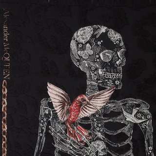 ALEXANDER MCQUEEN/亚历山大麦昆 女士黑色围巾