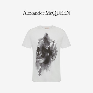ALEXANDER MCQUEEN/亚历山大麦昆 2021早春男士白色短袖T恤