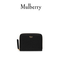 Mulberry/玛珀利手拿包小号黑色牛皮卡包环绕式拉链钱包 RL4504