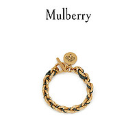Mulberry 玛珀利 2020秋冬新款中号圆形饰牌皮革链条手镯QB2323