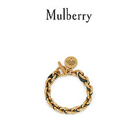 Mulberry/玛珀利2020秋冬新款小号圆形饰牌皮革链条手镯QB2318