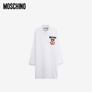 MOSCHINO/莫斯奇诺 20早秋新品 绒毛泰迪熊女士衬衫连衣裙