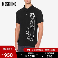 MOSCHINO/莫斯奇诺 20秋冬 男士Moschino Character单珠地Polo衫