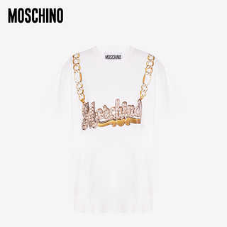 MOSCHINO/莫斯奇诺 20秋冬 女士Moschino项链棉质T恤