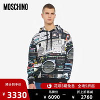 MOSCHINO/莫斯奇诺 20秋冬 男士音响印花连帽卫衣