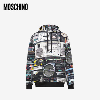 MOSCHINO/莫斯奇诺 20秋冬 男士音响印花连帽卫衣