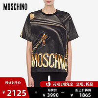 MOSCHINO/莫斯奇诺 20秋冬 女士Moschino Couture平纹针织T恤