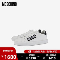 MOSCHINO/莫斯奇诺 20秋冬 男士Moschino标签小牛皮运动鞋