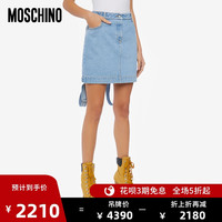 MOSCHINO/莫斯奇诺 20秋冬 女士背带牛仔迷你裙
