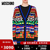 Moschino/莫斯奇诺 20秋冬 女士大号多色菱形羊毛开衫