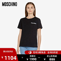 MOSCHINO/莫斯奇诺 20秋冬 女士破损徽标T恤