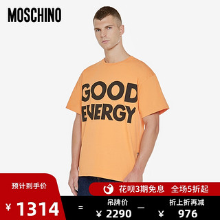 MOSCHINO/莫斯奇诺 20秋冬 男士Good Energy平纹针织T恤