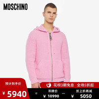 MOSCHINO/莫斯奇诺 20秋冬 男士大号拉链再生羊绒开衫