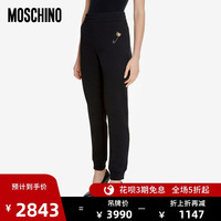 Moschino/莫斯奇诺 20秋冬 女士“安全别针”泰迪熊慢跑长裤