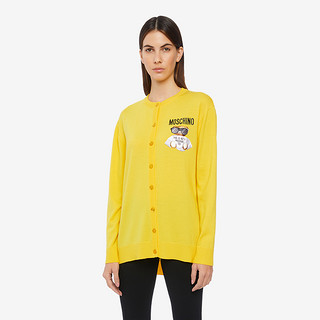 Moschino/莫斯奇诺 20秋冬 女士嘻哈泰迪小熊羊毛开衫