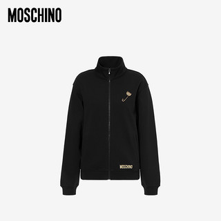 MOSCHINO/莫斯奇诺 20秋冬 女士泰迪熊安全别针棉质运动衫