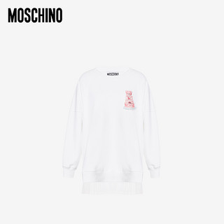 MOSCHINO/莫斯奇诺 20秋冬 女士饰有薄纱的蛋糕泰迪熊棉绒运动衫