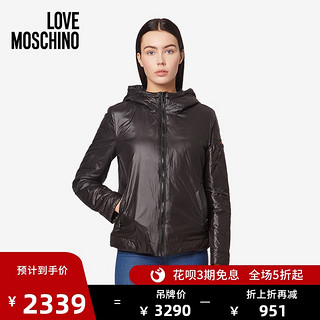 Love Moschino/莫斯奇诺 20秋冬 女士尼龙拉链棉服