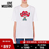 Love Moschino/莫斯奇诺 20秋冬 女士心形肌肉印花平针织T恤