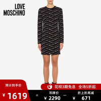 Love Moschino/莫斯奇诺 20秋冬 女士签名徽标弹力连衣裙