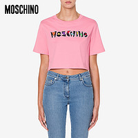 MOSCHINO/莫斯奇诺 21春夏 女士 几何徽标短款T恤