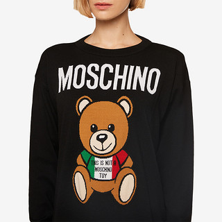 MOSCHINO/莫斯奇诺 21春夏 女士 意大利泰迪熊羊毛连衣裙