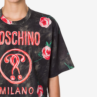 MOSCHINO/莫斯奇诺 21春夏 女士 彩绘花朵短款T恤