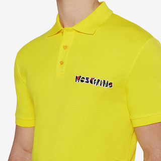 MOSCHINO/莫斯奇诺 21春夏 男士 几何徽标 弹力棉质pique polo衫