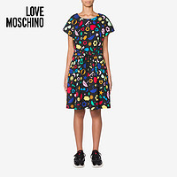 Love Moschino/莫斯奇诺  21春夏 女士 全身图标抓绒连衣裙