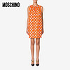 MOSCHINO/莫斯奇诺  21春夏 女士 拼布波尔卡圆点真丝斜纹连衣裙