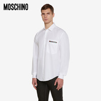 MOSCHINO/莫斯奇诺 21春夏 男士 几何徽标棉质府绸衬衫