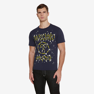 MOSCHINO/莫斯奇诺 21春夏 男士 Galaxy 标徽 棉质平纹针织T恤