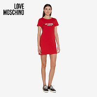 Love Moschino/莫斯奇诺  21春夏 女士Logo Print针织棉连衣裙