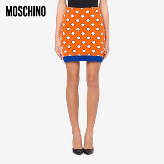 MOSCHINO/莫斯奇诺 21春夏 女士 圆点棉质针织迷你裙