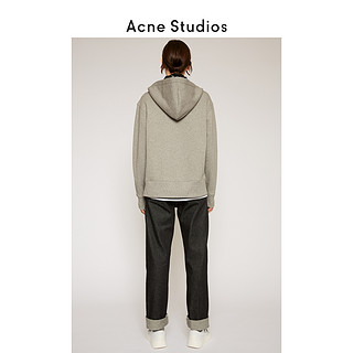 Acne StudiosFace2020新款拉链外套浅麻灰色连帽运动衫CI0001-X92