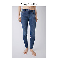 Acne Studios经典款式中蓝色长裤弹力修身牛仔裤女士 30D176-154