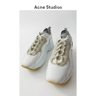 Acne Studios Rockaway 百搭白色方头休闲运动鞋男BD0002-100