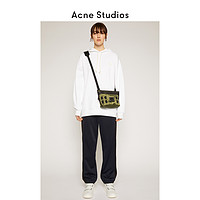 Acne StudiosFace风格光白色纯棉连帽笑脸卫衣运动衫 CI0009-183