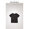 Acne Studios Mini Nash Face童装 黑色纯棉短袖T恤 2NH173-900