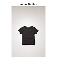 Acne Studios Mini Nash Face童装 黑色纯棉短袖T恤 2NH173-900