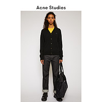 Acne Studios 2020新款黑色羊毛纽扣 v领针织薄款外套C60015-900