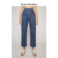Acne Studios2020新款深蓝色高腰牛仔裤女休闲锥形裤 A00107-838