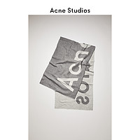 Acne Studios 2020新款灰色字母logo徽标提花围巾披肩 274176-BMG