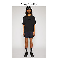 Acne Studios Face 2020新款黑色笑脸短袖T恤宽松上衣 CL0073-900