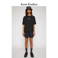 Acne Studios Face 2020新款黑色笑脸短袖T恤宽松上衣 CL0073-900