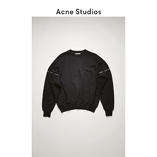 Acne Studios 2020秋冬新款黑色圆领徽标印花运动衫BI0088-900