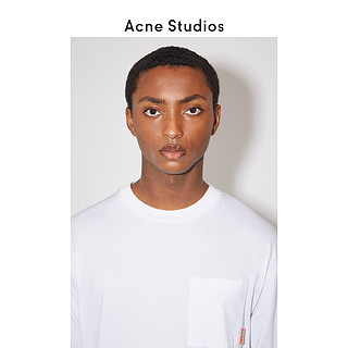 Acne Studios2020新款夏季男士白色贴袋棉质休闲T恤 BL0214-183